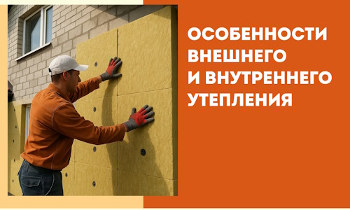 Какие особенности внешнего и внутреннего утепления в чайковском