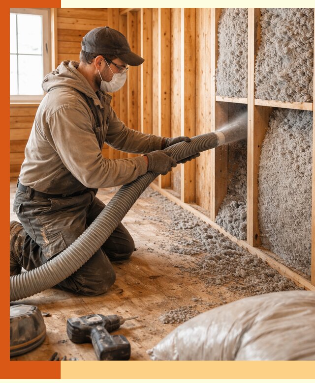 Утепление дачного дома эковатой в чайковском — быстро и надёжно