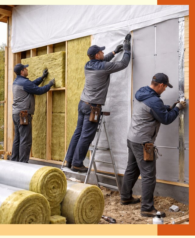 Утепление каркасного дома в чайковском от 4251 руб./м2 — профессионально | ТепломастерЧкв