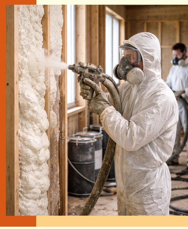 Утепление каркасного дома пенополиуретаном в чайковском