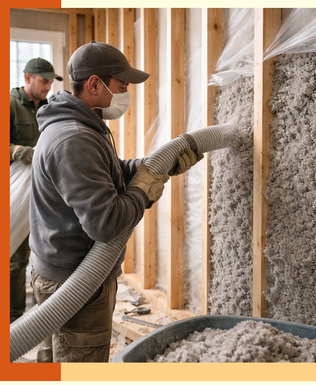 Утепление каркасного дома эковатой в чайковском — качественно и надолго