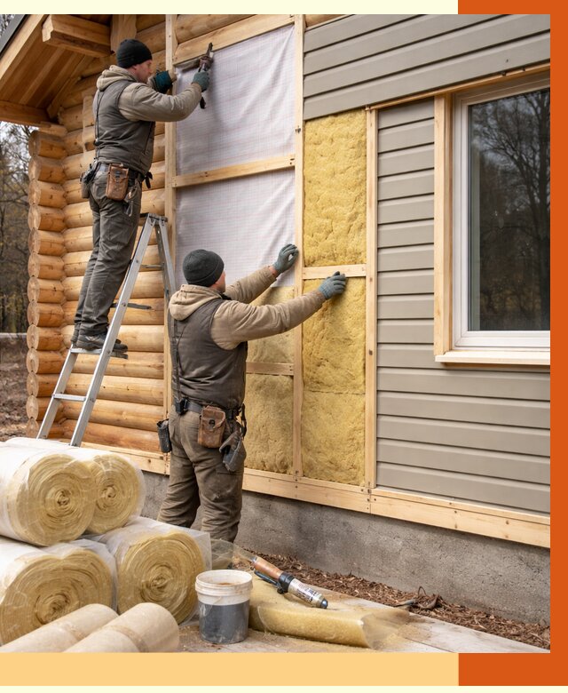 Утепление деревянного дома в чайковском от 6275 руб./м2 — заказать работы | ТепломастерЧкв