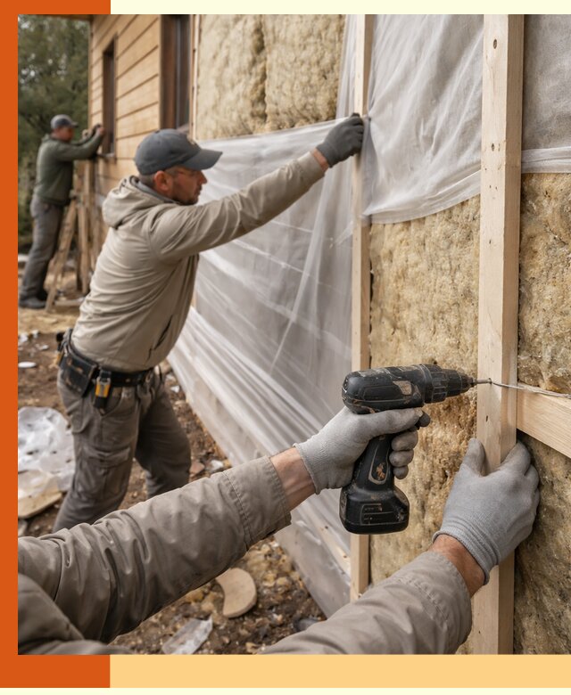Утепление дома из бруса в чайковском качественно и долговечно