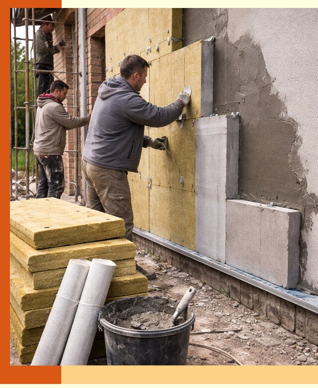 Утепление кирпичного дома под ключ в чайковском