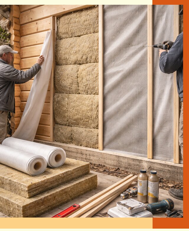 Утепление дома из минибруса в чайковском от 4554 руб/м2 — заказать профессионально | ТепломастерЧкв