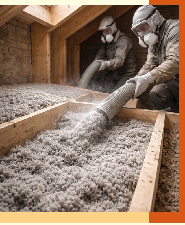 Утепление коттеджа эковатой в чайковском от 2530 руб./м² — комплексная задувка и монтаж | ТепломастерЧкв