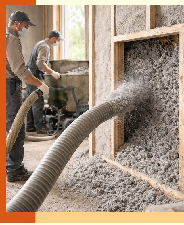 Утепление коттеджа эковатой в чайковском с гарантией качества