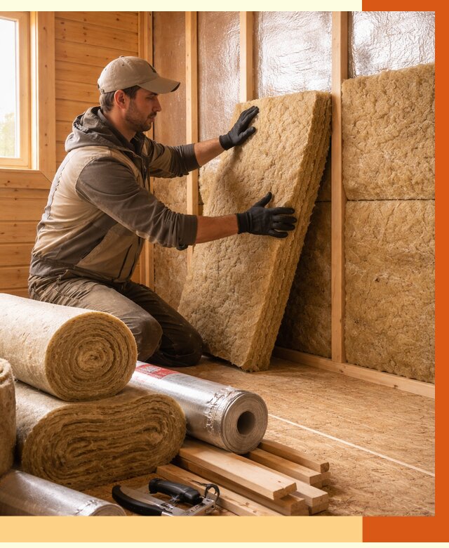 Утепление бани в чайковском под ключ от 4554 руб./м2 — утеплить потолок, пол и стены | ТепломастерЧкв