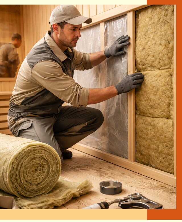 Утепление сауны изнутри в чайковском от 6579 руб. за м2 | ППУ, под ключ — ТепломастерЧкв