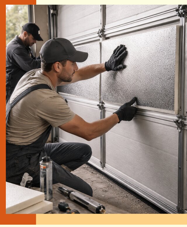 Утепление гаражных ворот в чайковском качественно и надежно