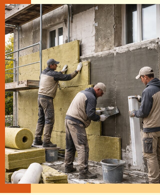 Утепление фасада зданий и домов в чайковском