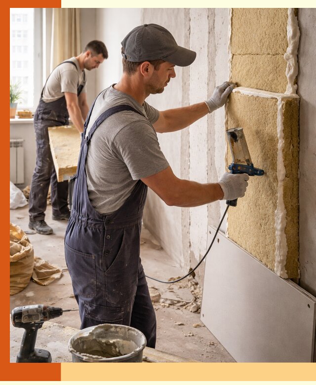 Утепление стен изнутри в чайковском — качественно и эффективно