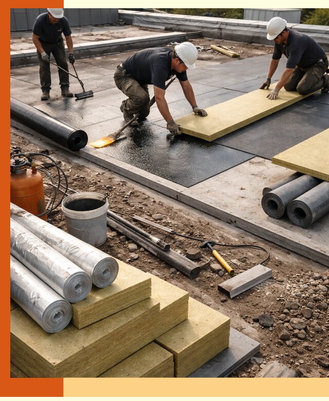 Утепление плоской крыши в чайковском — надежная теплоизоляция и герметизация