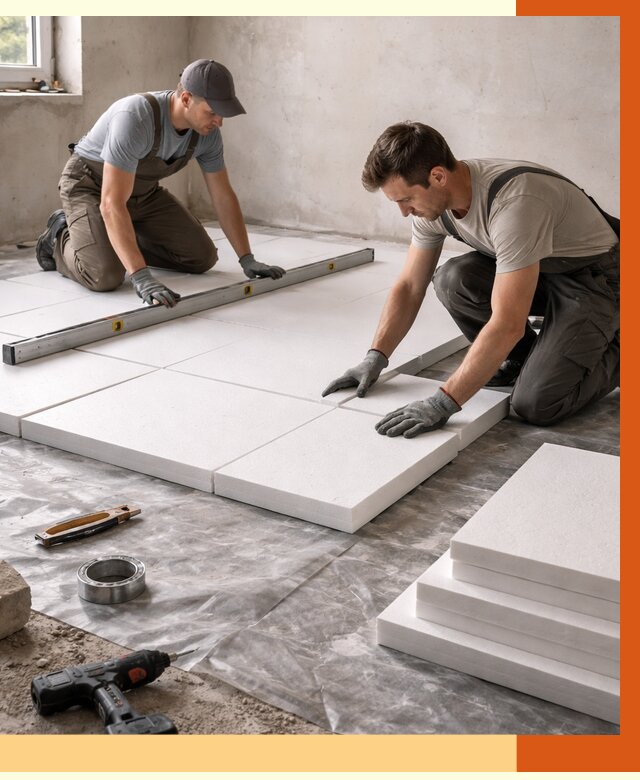 Утепление бетонного пола в чайковском от 2530 руб/м2 — монтаж и цена | ТепломастерЧкв