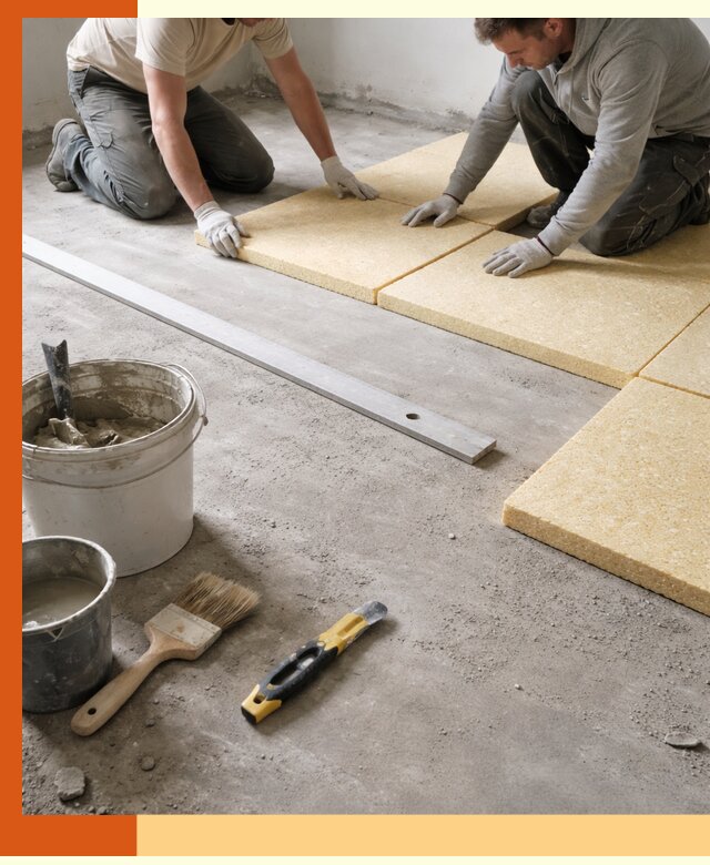 Утепление бетонного пола в чайковском профессионально и недорого