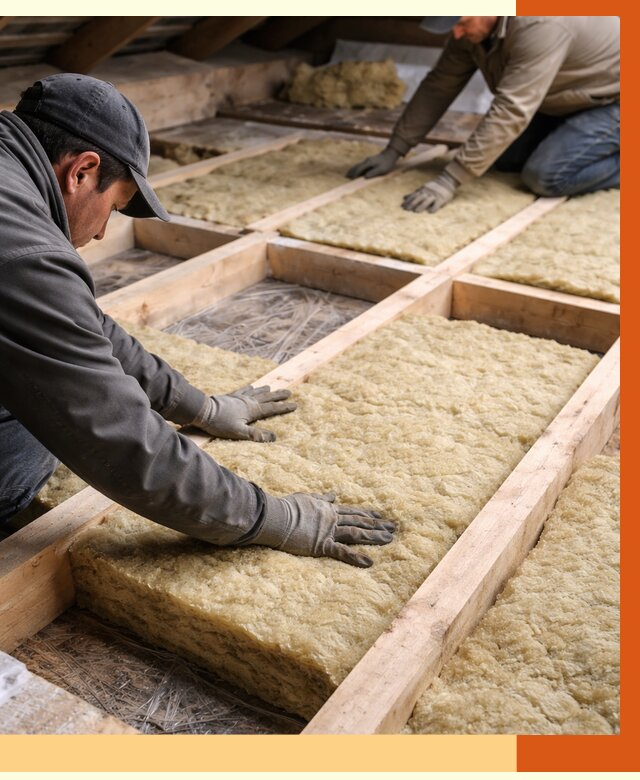 Утепление чердака минватой в чайковском от 3542 руб/м2 под ключ | ТепломастерЧкв