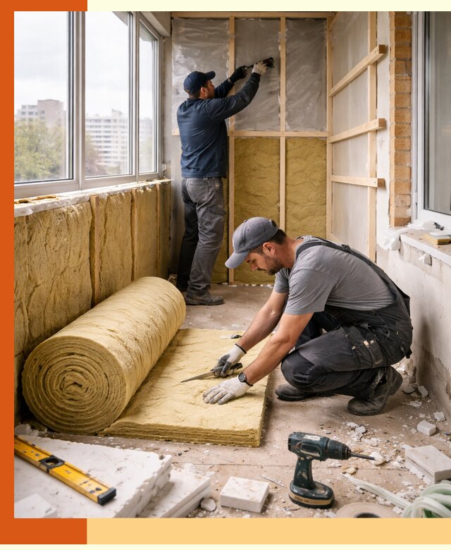 Утепление балкона под ключ в чайковском качественно и быстро