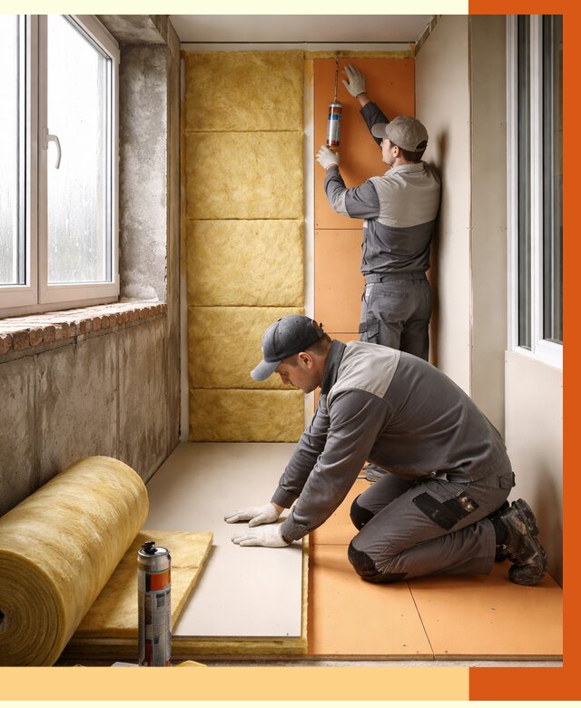 Утепление лоджии под ключ в чайковском от 6579 руб/м2 — комплексное решение | ТепломастерЧкв