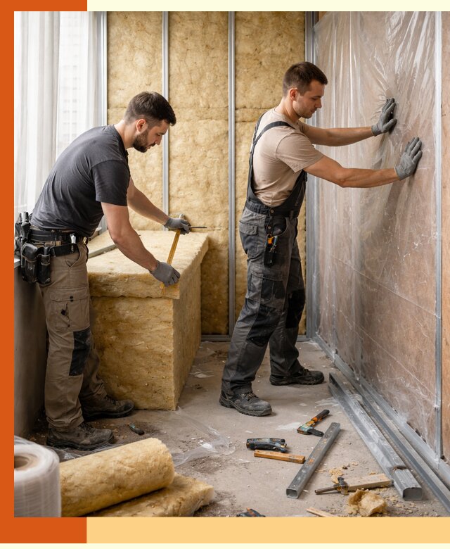 Профессиональное утепление лоджии в чайковском эффективно и надежно