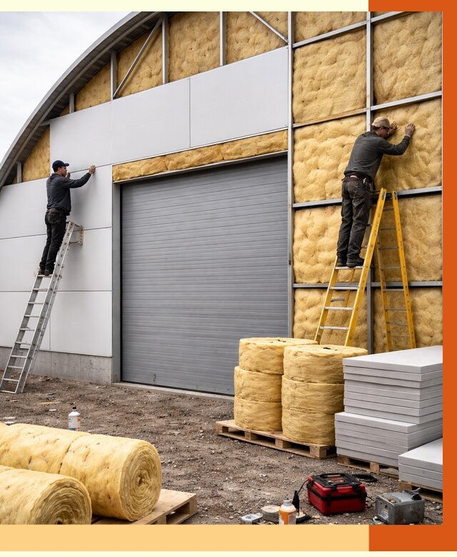 Утепление ангара пенополиуретаном в чайковском от 7287 руб./м² — комплекс от ТепломастерЧкв