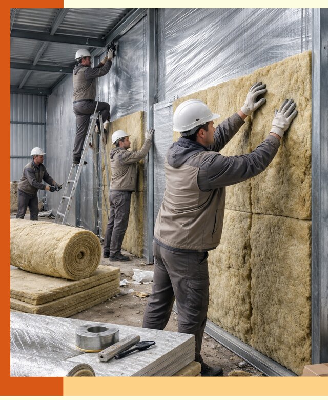 Утепление металлического склада в чайковском: теплоизоляция и герметизация