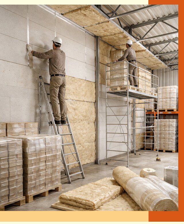 Утепление склада готовой продукции в чайковском от 1974 руб./м2 — комплексно | ТепломастерЧкв