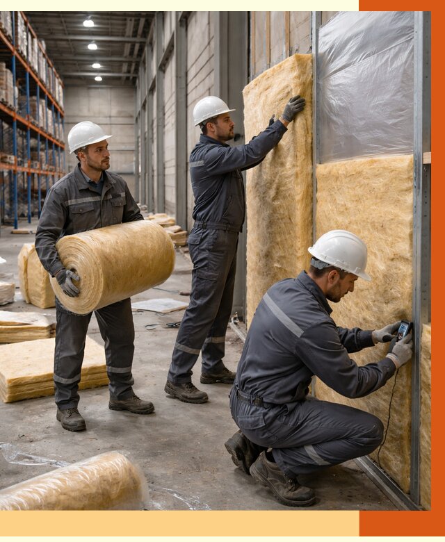 Утепление логистического центра в чайковском от 4554 руб/м² под ключ | ТепломастерЧкв