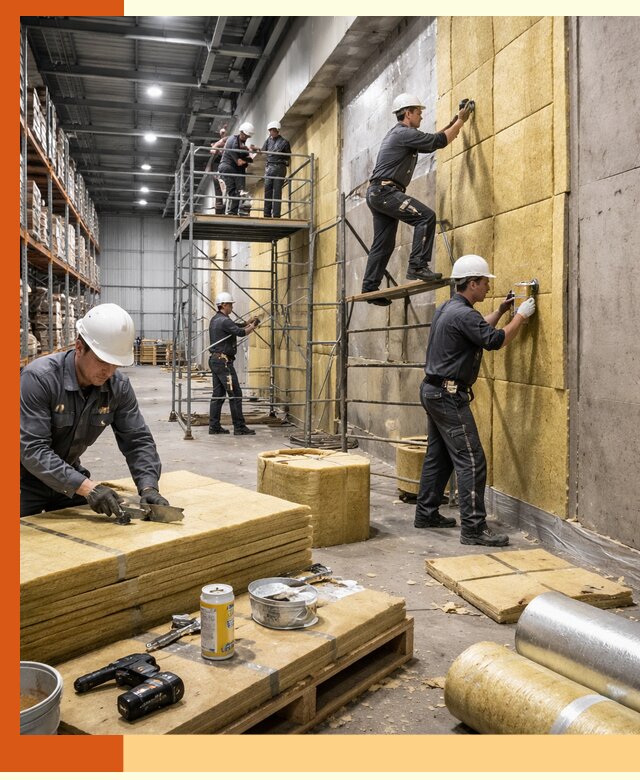 Утепление логистического центра в чайковском качественно и экономично