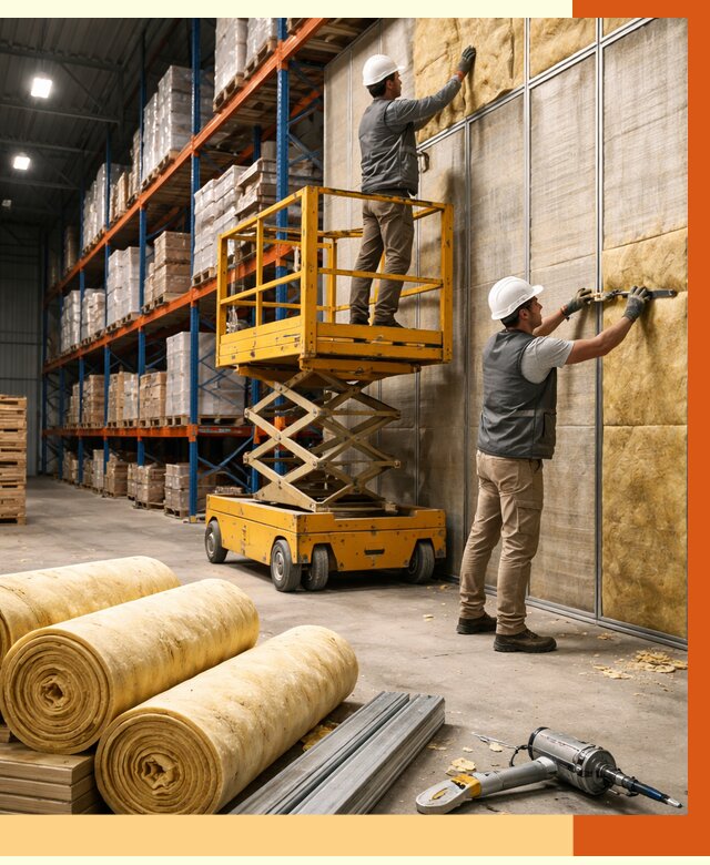 Утепление торгового склада в чайковском от 3239 руб/м2 — комплексно и под ключ | ТепломастерЧкв