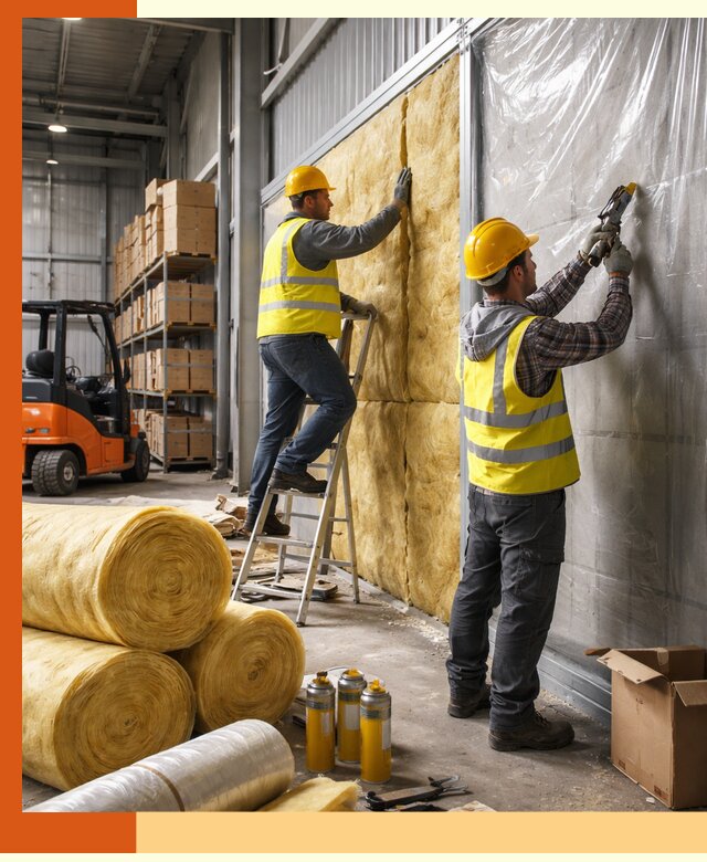 Утепление склада с техникой в чайковском под ключ