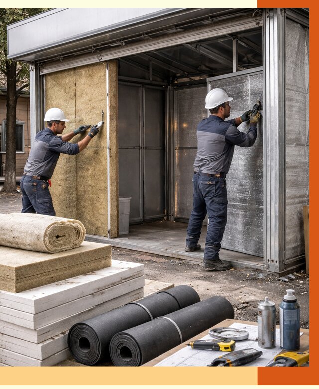 Утепление павильона шаурма в чайковском под ключ от 1215 руб. за м² | ТепломастерЧкв