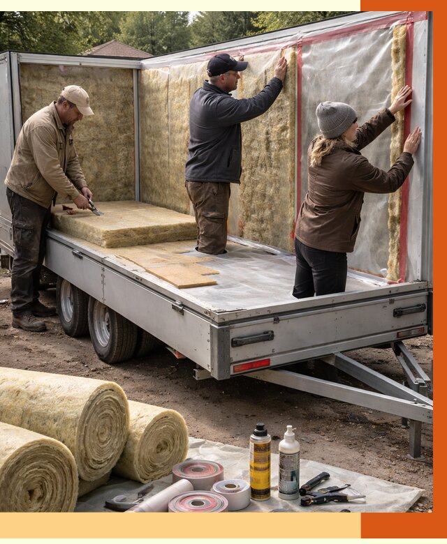 Утепление прицепа в чайковском под ключ от 12651 руб. — комплекс от ТепломастерЧкв