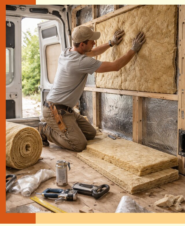 Утепление кемпера под ключ в чайковском с гарантией качества