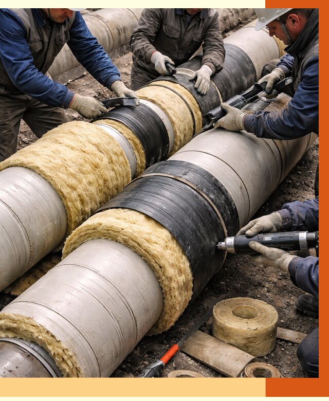 Утепление трубопровода в чайковском под ключ от 1872 руб. — надежно и выгодно | ТепломастерЧкв