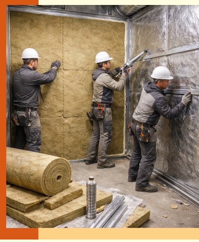 Утепление венткамеры в чайковском — качественная теплоизоляция и шумопоглощение