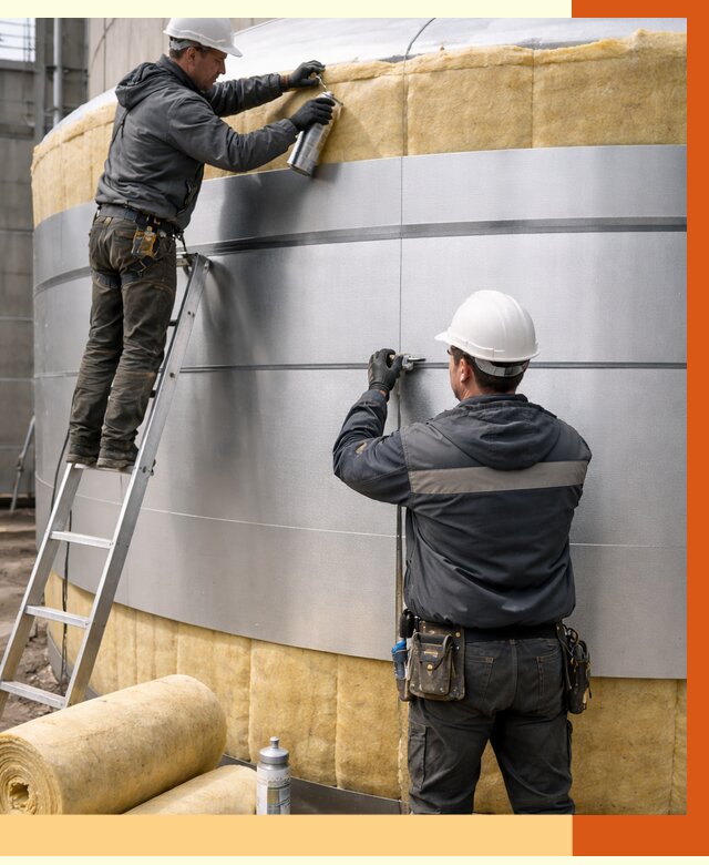 Утепление цистерны в чайковском пенополиуретаном от 14675 руб. под ключ | ТепломастерЧкв