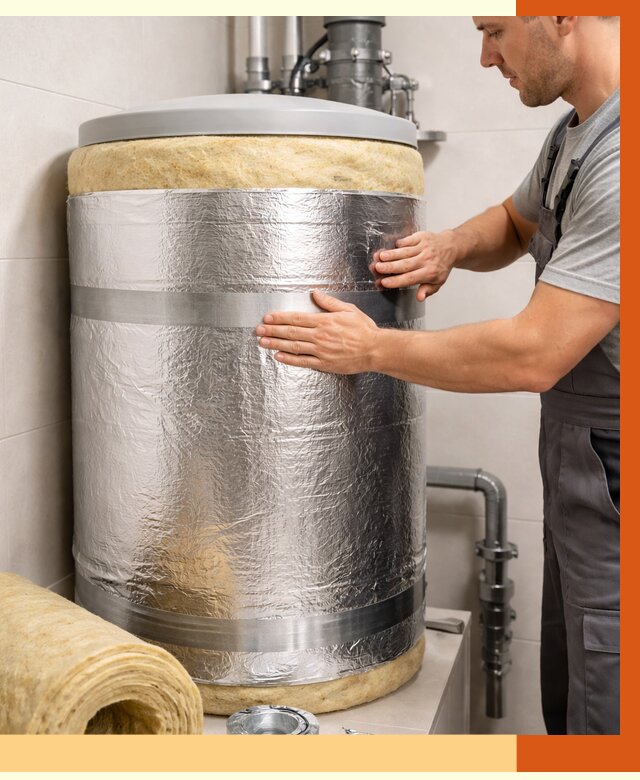 Утепление бойлера в чайковском от 4554 руб. под ключ | Утепление ППУ | ТепломастерЧкв