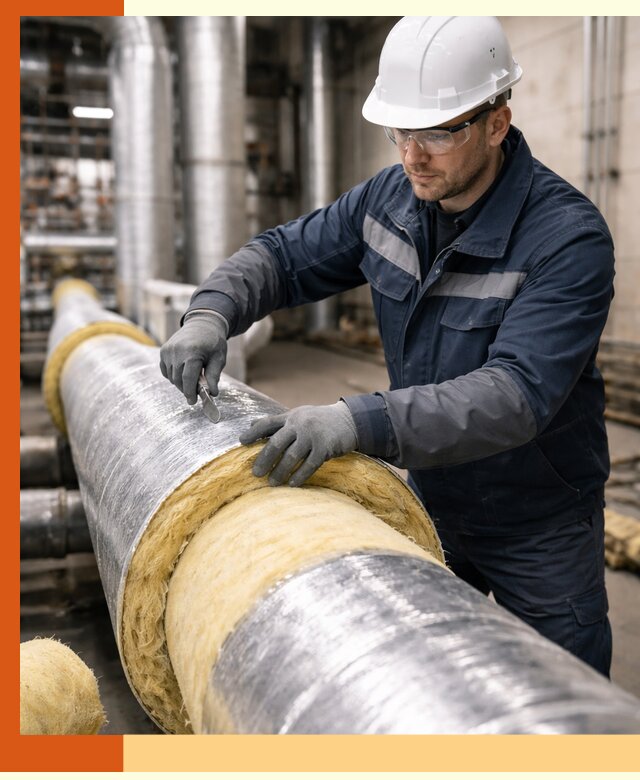 Утепление технологического оборудования и заводских установок в чайковском