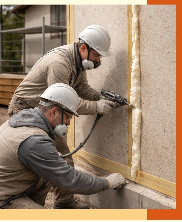 Утепление сип панелей ППУ в чайковском от 4858 руб. под ключ | ТепломастерЧкв