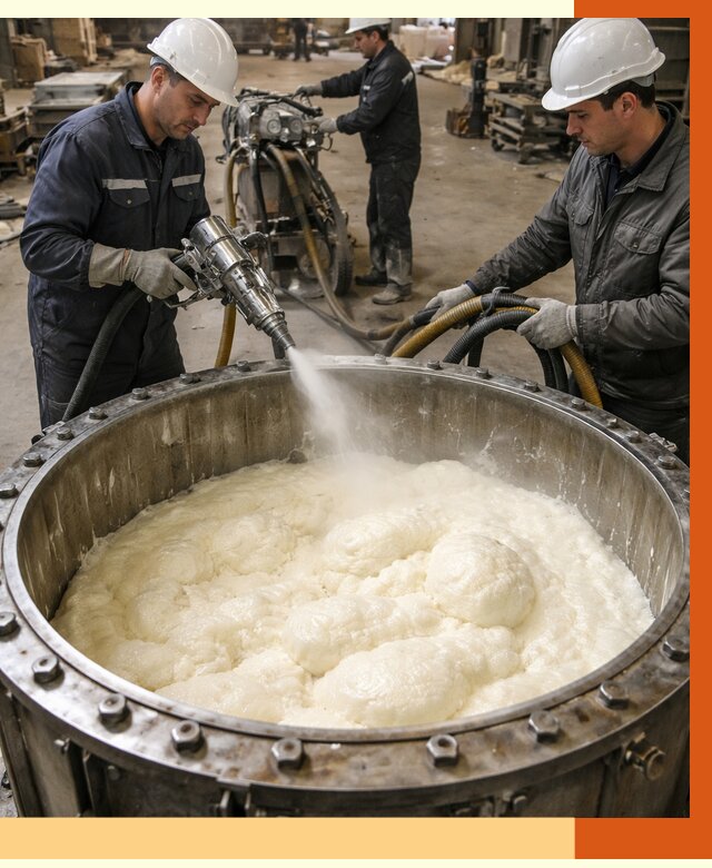 Заливка ППУ в емкости в чайковском от 7338 руб. — утепление емкости под ключ | ТепломастерЧкв