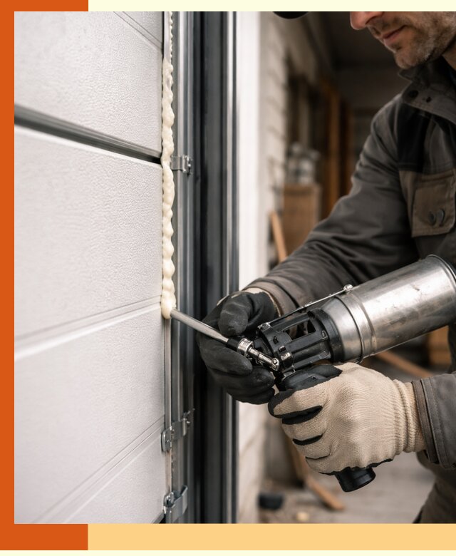 Заполнение пустот ворот в чайковском профессионально и герметично