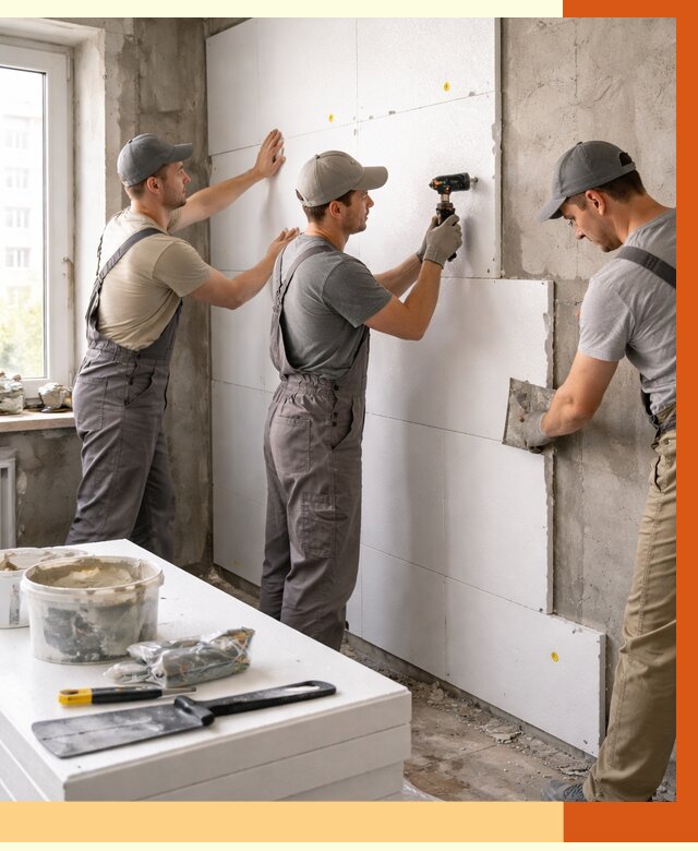 Утепление пенопластом домов и стен в чайковском от 1872 руб. — ТепломастерЧкв