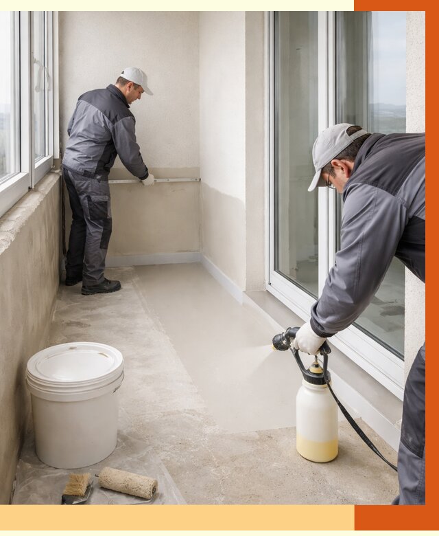 Утепление балкона жидкой теплоизоляцией в чайковском от 5820 руб./м2 | ТепломастерЧкв