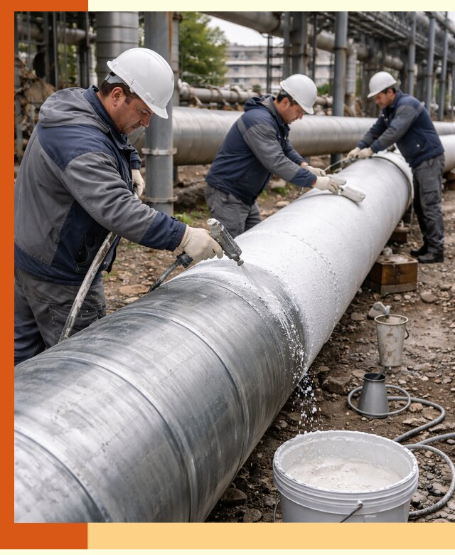 Утепление теплотрассы жидкой теплоизоляцией в чайковском