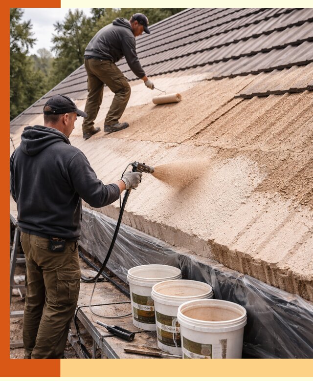 Утепление кровли жидкой пробкой в чайковском для домов и зданий