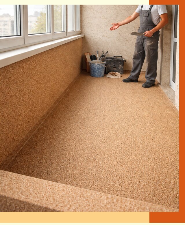 Утепление балкона жидкой пробкой в чайковском от 3694 руб/м² под ключ | ТепломастерЧкв