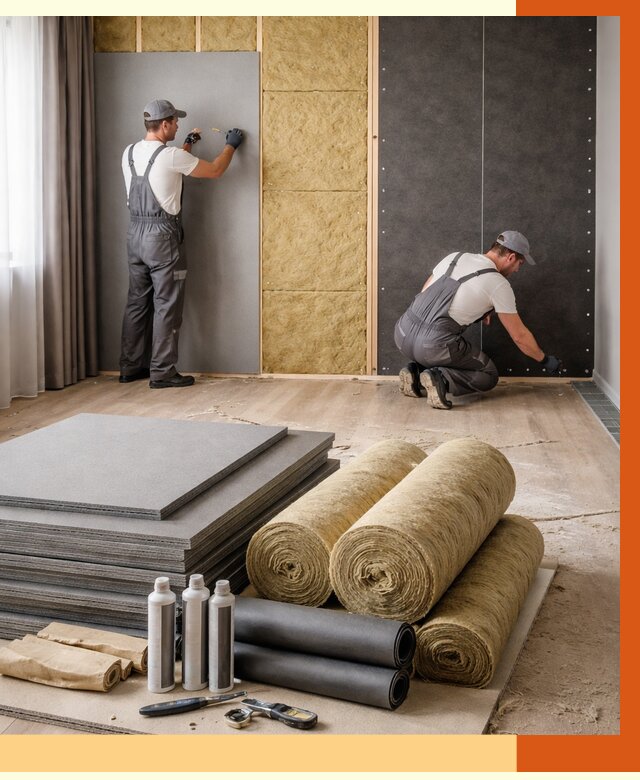 Шумоизоляция дома в чайковском от 4554 руб/м2 — комплексная звукоизоляция под ключ | ТепломастерЧкв