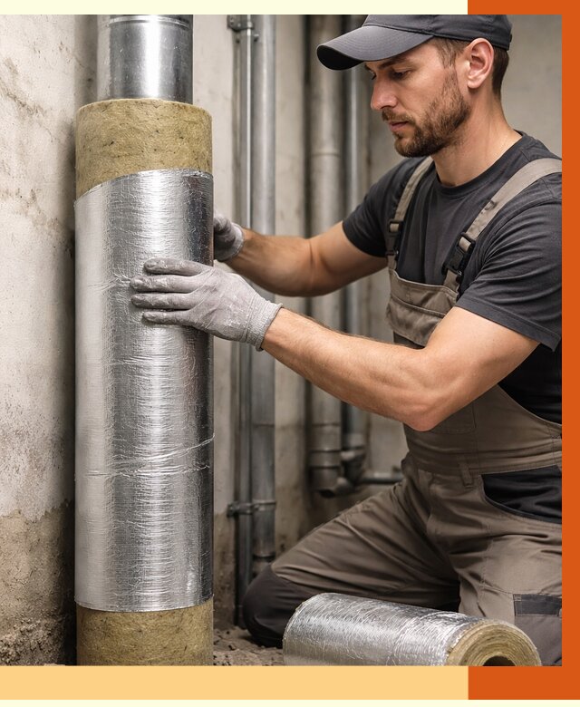 Шумоизоляция труб в чайковском от 1215 руб. — шумоподавление и звукоизоляция труб | ТепломастерЧкв