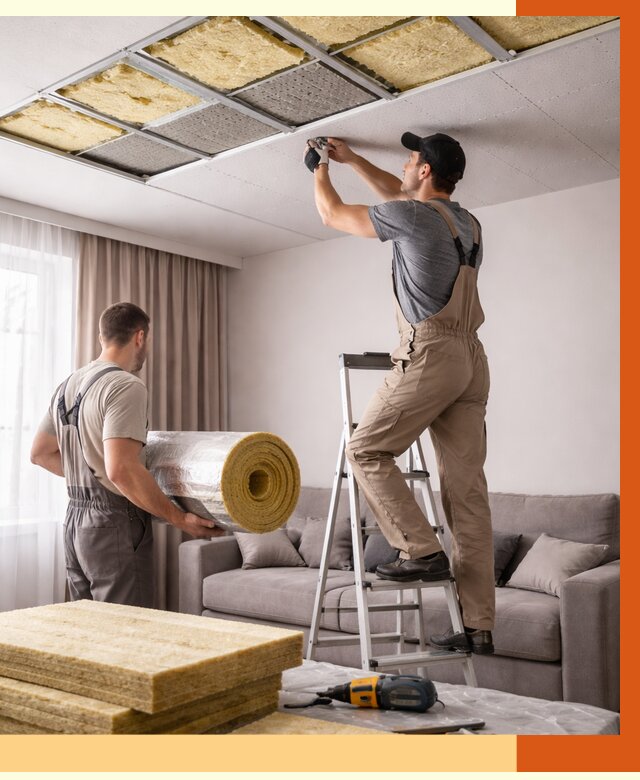 Шумоизоляция потолка в чайковском от 2277 руб. под ключ | Профессионально — ТепломастерЧкв