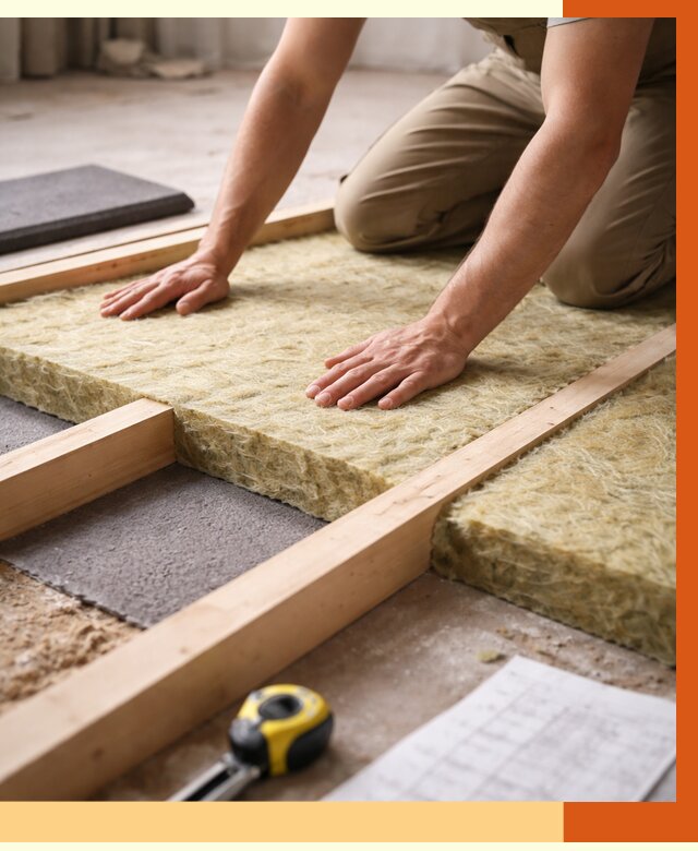 Шумоизоляция пола в чайковском от 1265 руб./м² — профессиональная звукоизоляция | ТепломастерЧкв